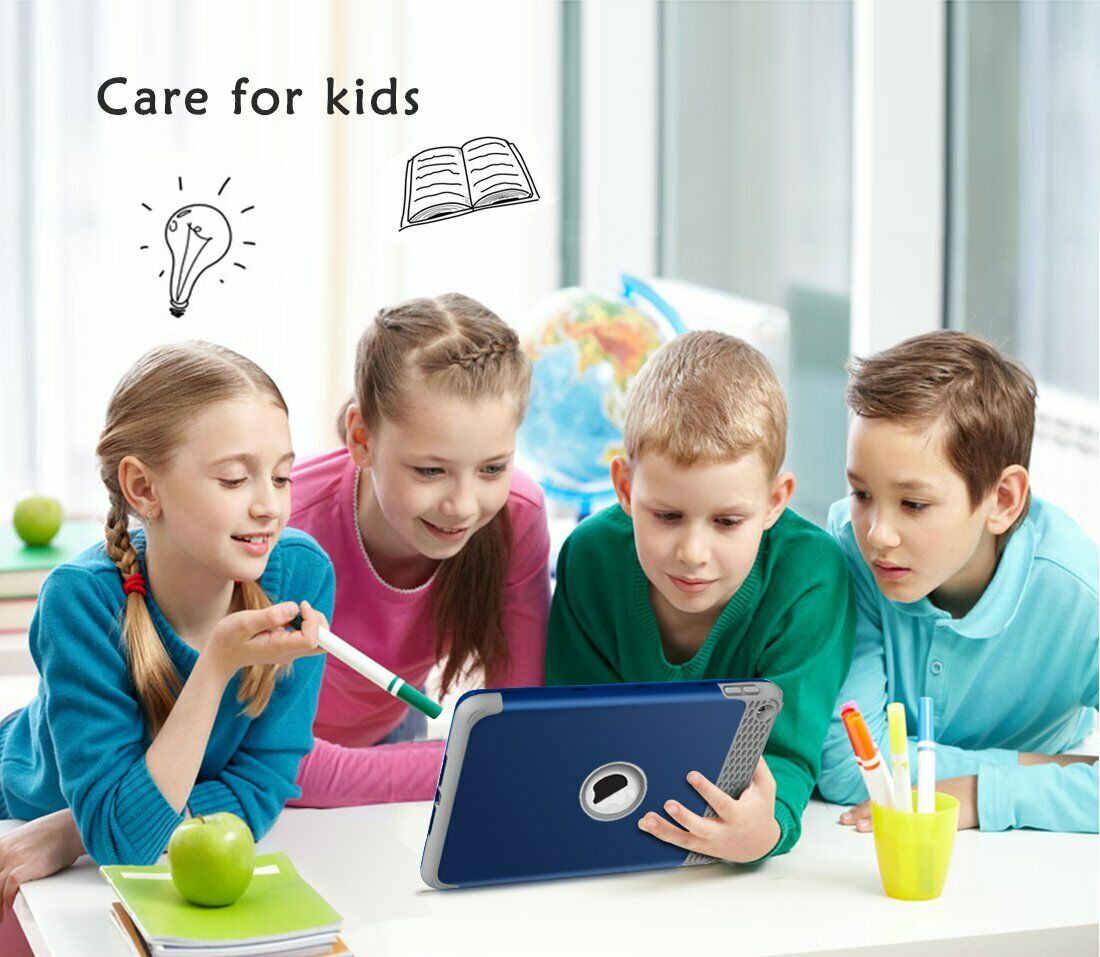 Heavy Duty Kids Shockproof Cover iPad Case For iPad 5th Generation 2017 9.7"