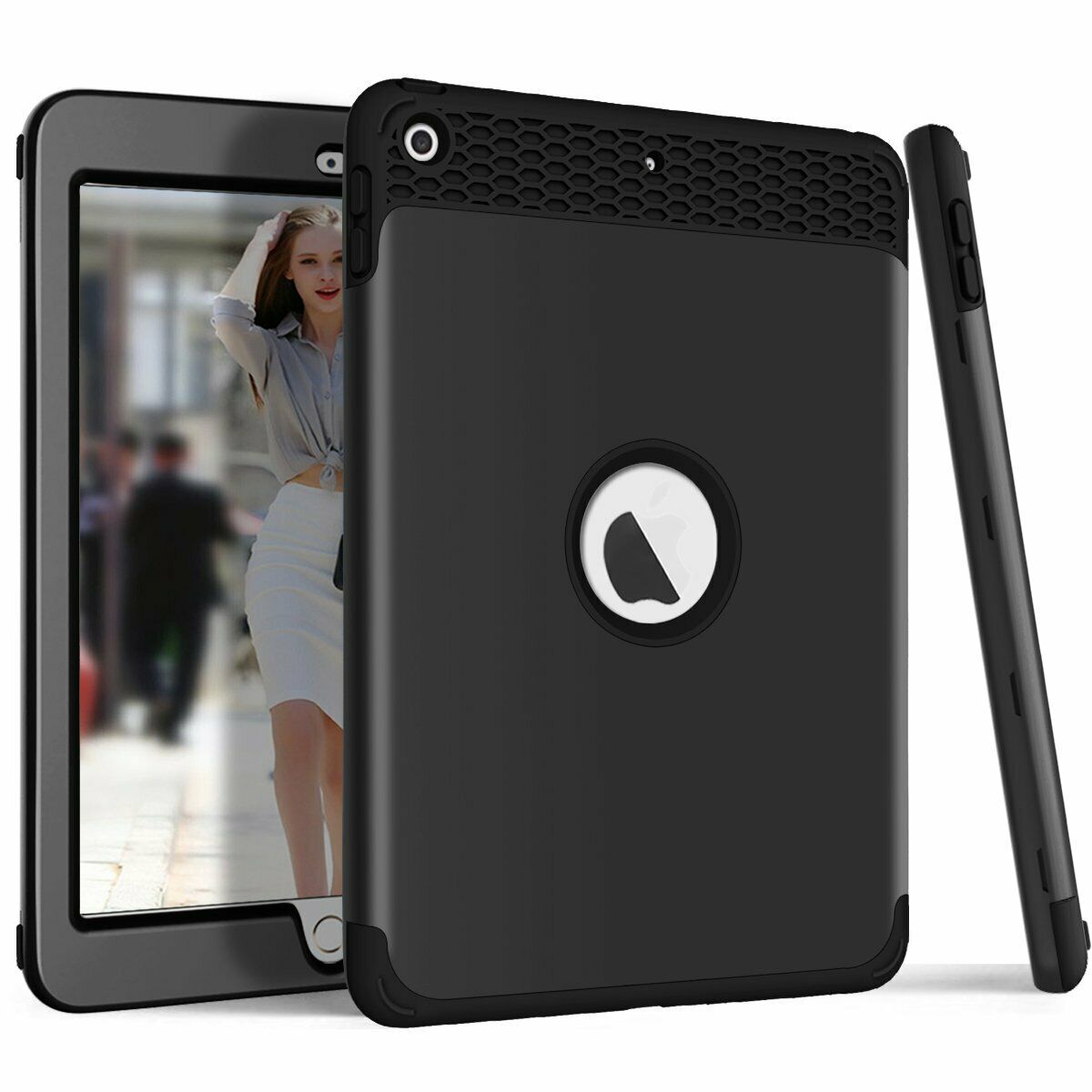 Heavy Duty Kids Shockproof Cover iPad Case For iPad 6th Generation 2018 9.7"