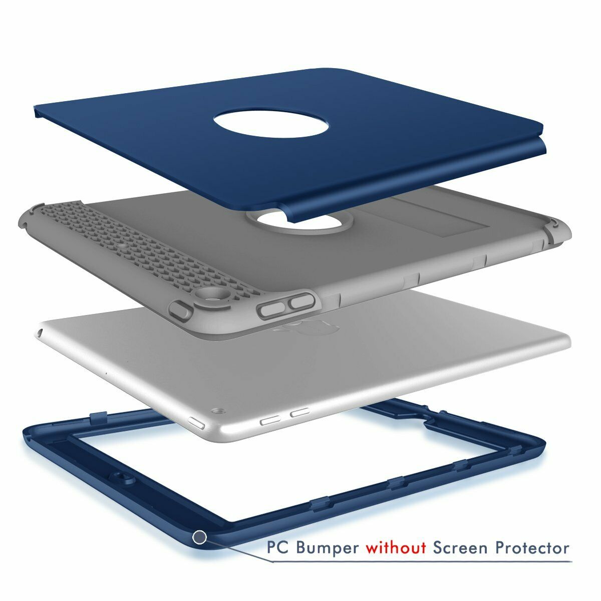 Heavy Duty Kids Shockproof Cover iPad Case For iPad 5th Generation 2017 9.7"