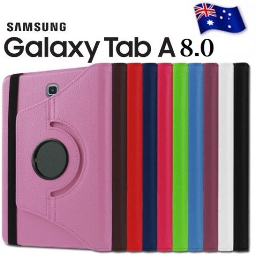 Rotate Leather Folding Case Cover for Samsung Galaxy Tab A 8.0" inch T350 T355