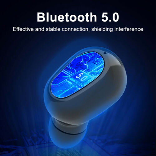 Bluetooth 5.0 Wireless Headset Earphone Waterproof Stereo TWS Headphones Earbuds-White