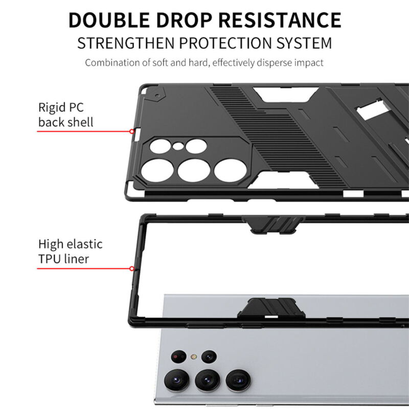 For Samsung Galaxy S23 Ultra Plus Case Shockproof Heavy Duty Stand Cover