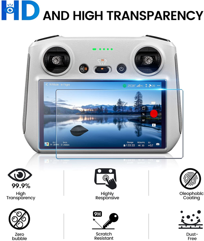 Foldable Extended Landing Gear For DJI Mini 3 Pro Drone Accessories + Protector