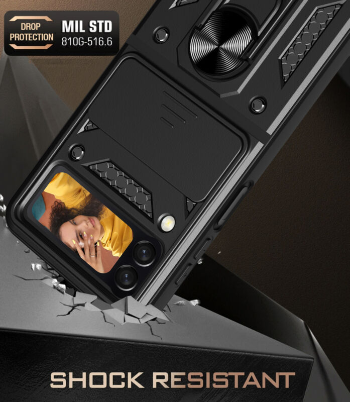 For Samsung Galaxy Z Flip Fold 5 4 5G Case Shockproof Rugged Ring Holder Cover