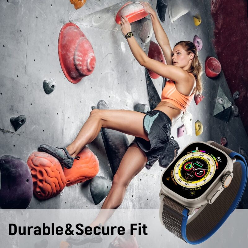 For Apple Watch Series Ultra 8 7 6 SE 49/44/45/42mm Trail Loop Nylon Band Strap