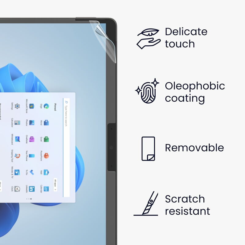 2X Microsoft Surface Laptop Go 2 Full Cover Screen Protector