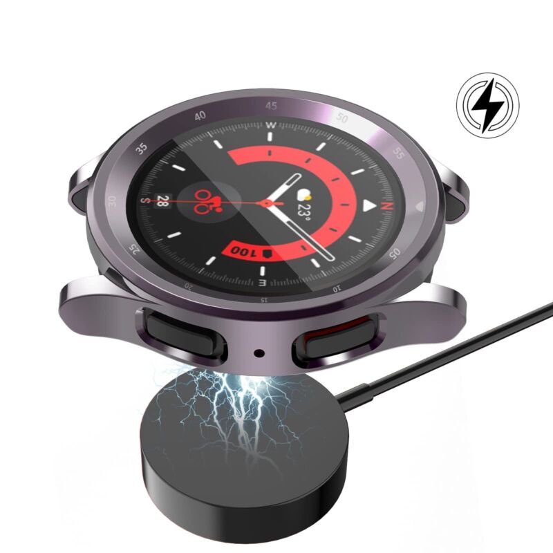 For Samsung Galaxy Watch 5 Pro 45mm Full Cover Screen Protector Case Cover