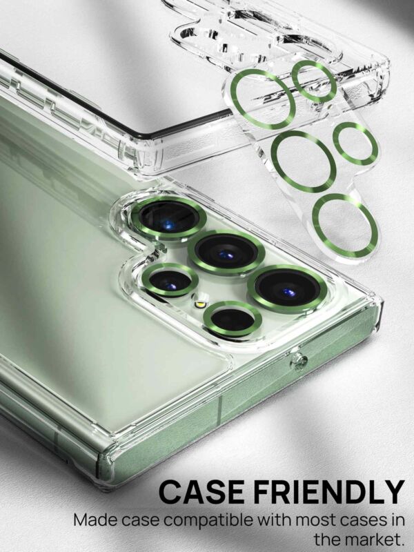 MAXSHIELD For Samsung Galaxy S23 Plus Ultra Camera Lens Metal Glass Protector
