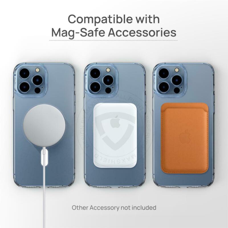 For iPhone 11 Pro Max Clear Magsafe Magnetic Case Shockproof Cover