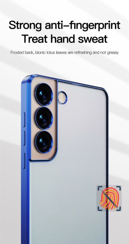 MAXSHIELD For Galaxy S23 Plus Ultra 5G Case Clear Matte Shockproof Cover