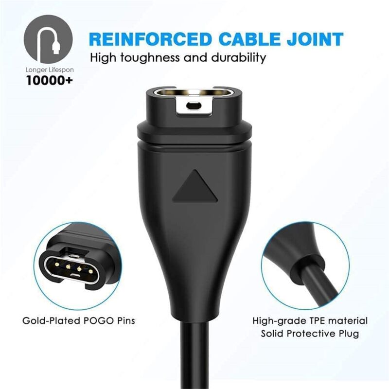 USB C Tpye C Charger Cable For Garmin Fenix 7 6 Pro Venu 2 Plus Forerunner 45 965