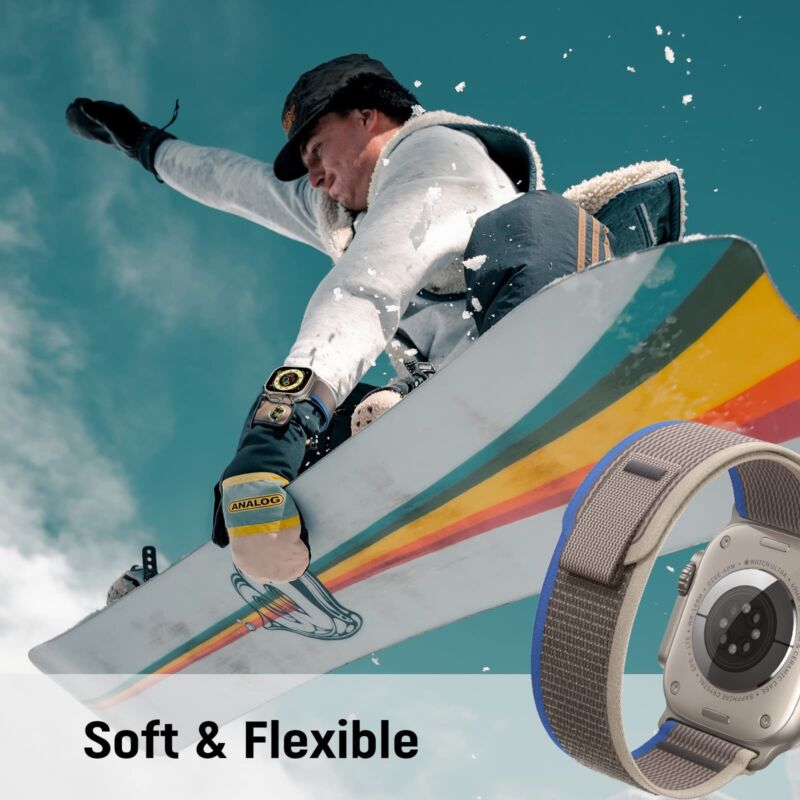 For Apple Watch Series Ultra 8 7 6 SE 49/44/45/42mm Trail Loop Nylon Band Strap