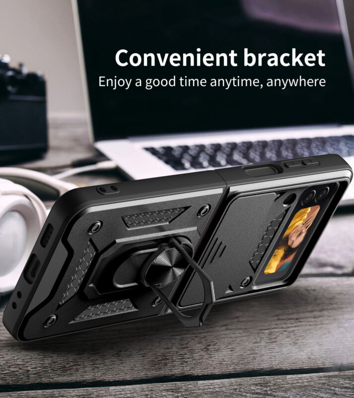 For Samsung Galaxy Z Flip Fold 5 4 5G Case Shockproof Rugged Ring Holder Cover