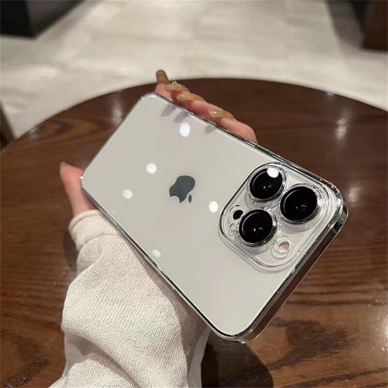 For iPhone 14 13 12 11 Pro Max PC Clear Case Shockproof Slim Camera Full Cover Hard