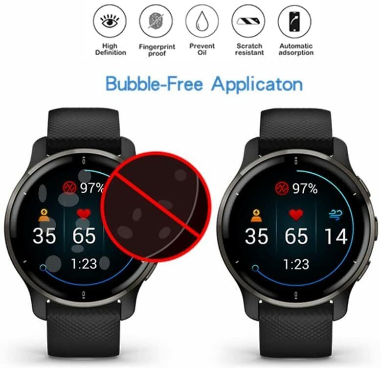 3x For Garmin Forerunner 265 Screen Protector Full Cover