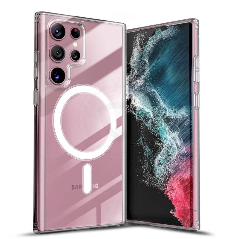 [FULL SET]For Samsung Galaxy S23 Ultra Plus Case Clear Magsafe Shockproof Magneti Cover