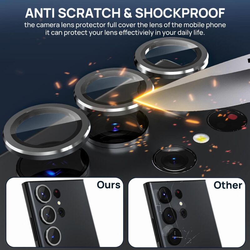 For Samsung Galaxy S23 Plus Ultra 5G Camera Metal Lens Screen Protector