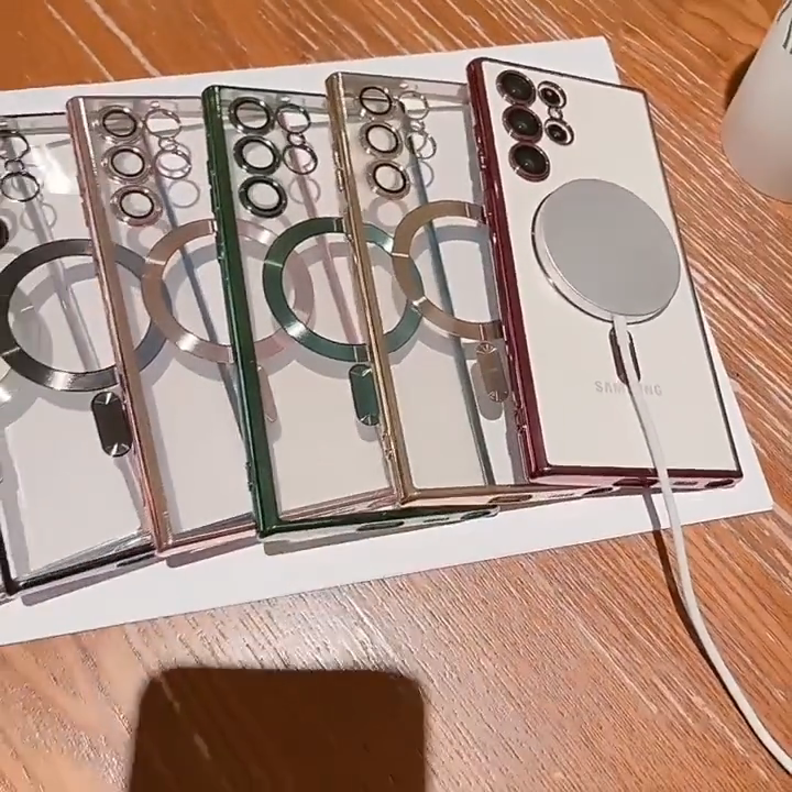 For Samsung Galaxy S23 Plus Ultra S22 5G Shockproof Mag Safe Magnetic Case Cover