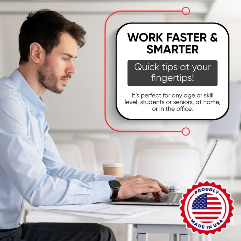 For Macbook PC Laptop Windows Reference Guide Keyboard Shortcuts Sticker Adhesive