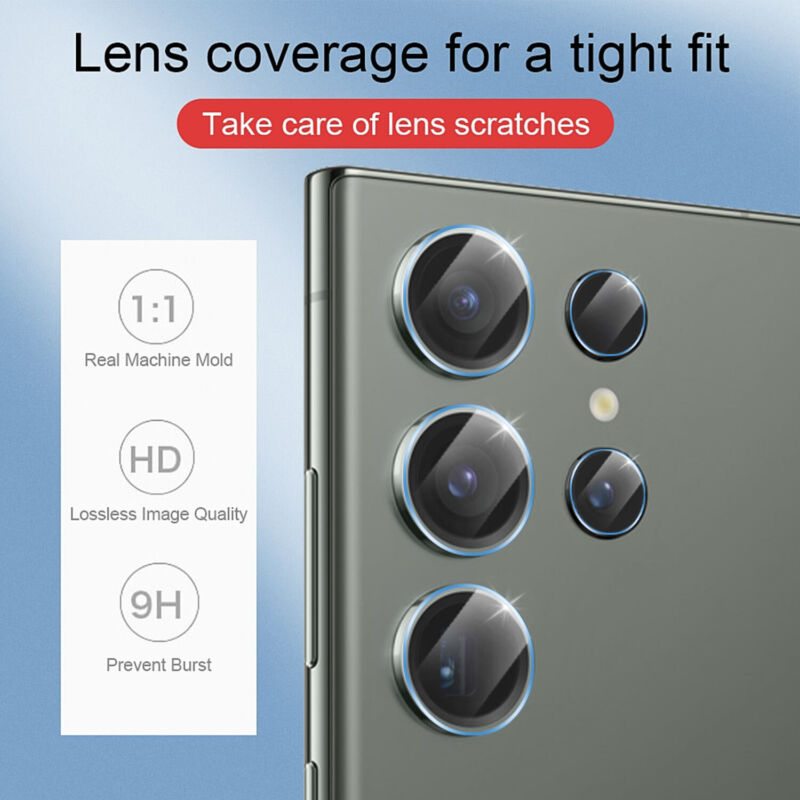 [1 Set]For Samsung Galaxy S22 S23 Plus Ultra Camera Lens Tempered Glass Protector