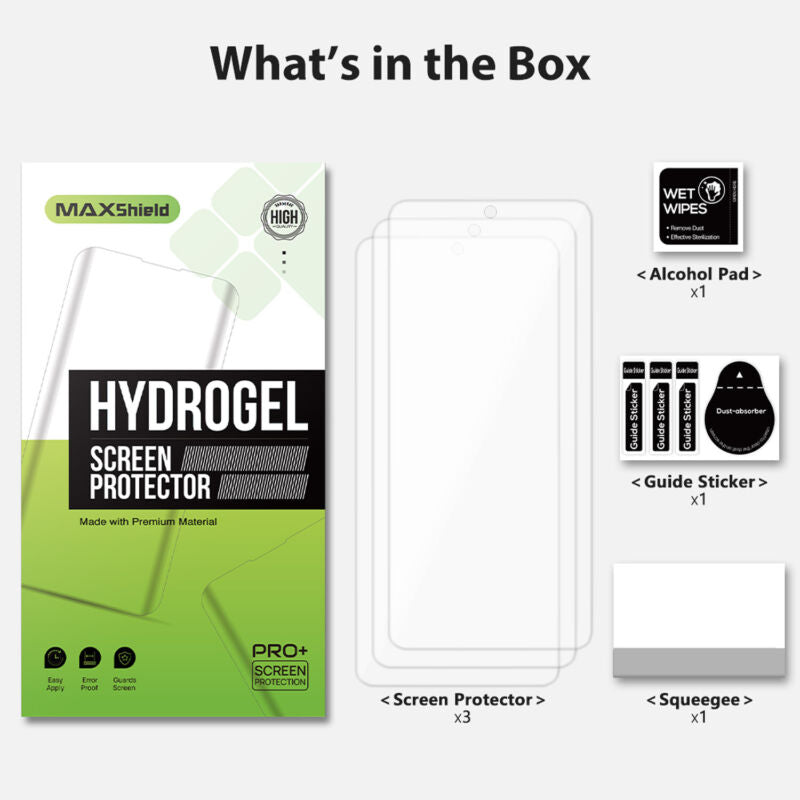 [3 Packs] For Motorola Edge 30 Ultra 5G MAXSHIELD HYDROGEL Screen Protector Cover AU
