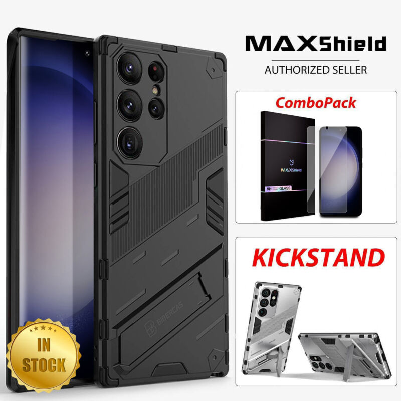 For Samsung Galaxy S23 Ultra Plus Case Shockproof Heavy Duty Stand Cover