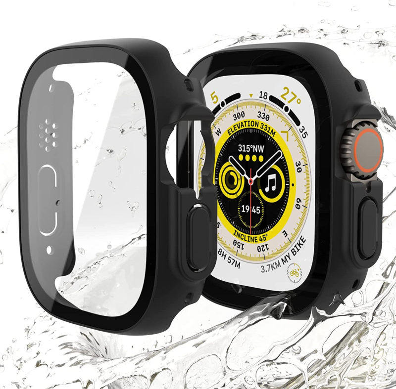 For Apple Watch Ultra 8 7 6 SE Glass Case Cover Screen Protector