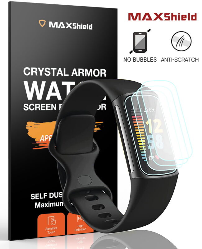 3X For Fitbit Inspire 3 Full Coverage Hydrogel Crystal HD Film Screen Protector