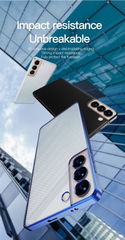 MAXSHIELD For Galaxy S23 Plus Ultra 5G Case Clear Matte Shockproof Cover