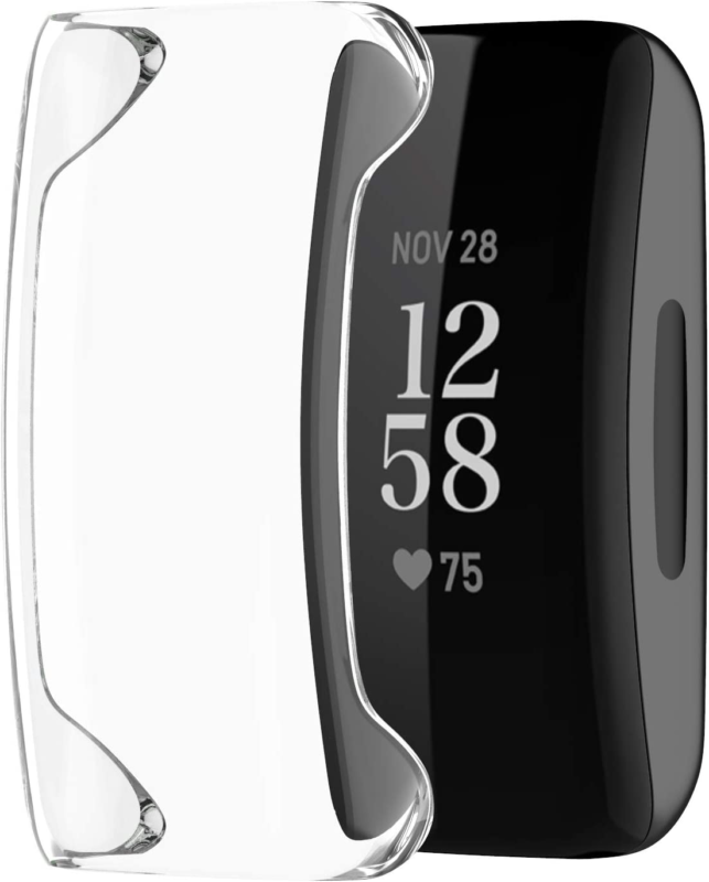 2X For Fitbit Inspire 3 TPU Full Cover Case Shockproof Bumper Screen Protector