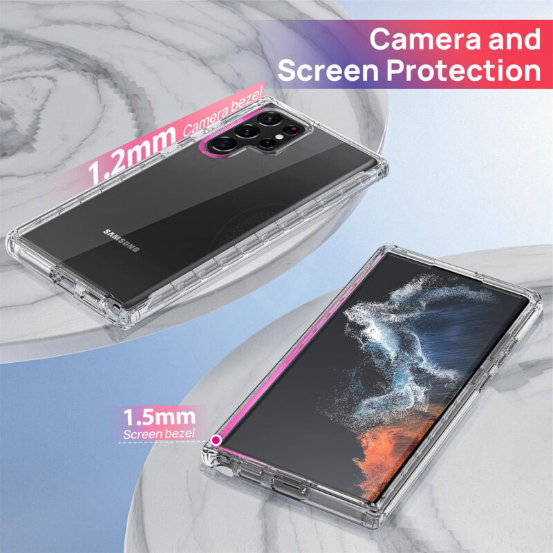 For Galaxy A54 A34 A14 5G Case Clear Shockproof 360 Full Body Cover