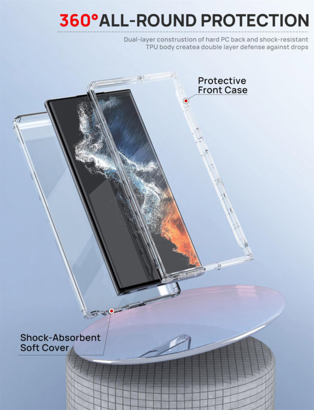 For Galaxy A54 A34 A14 5G Case Clear Shockproof 360 Full Body Cover