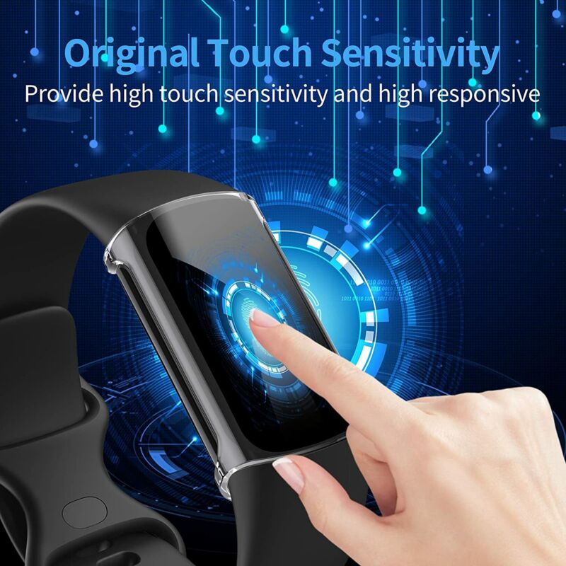 2X For Fitbit Charge  4 3 TPU Full Cover Case Shockproof Bumper Screen Protector