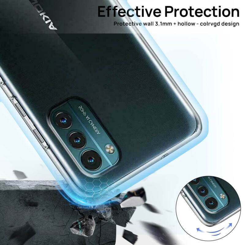For Nokia X3 Clear Case Shockproof Slim Matte Cover