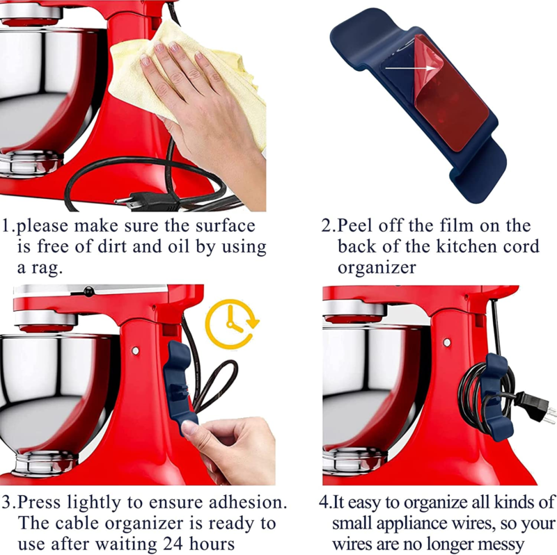 Up To 10PCS Winder Cord Holder for Kitchen Appliances Cord Organizer Cord Wrap