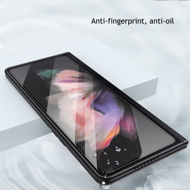 MAXSHIELD For Galaxy Z Fold 5 Tempered Glass Screen Protector Case Friendly