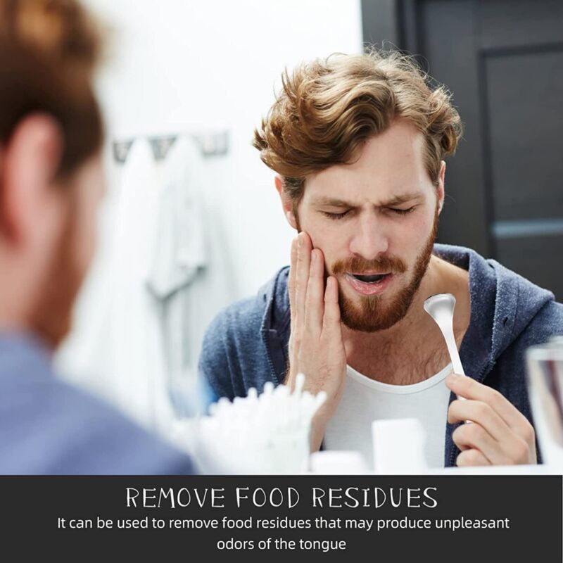 Tounge Cleaner Scraper Dental Care Oral Hygiene Mouth Kit Stainless Steel