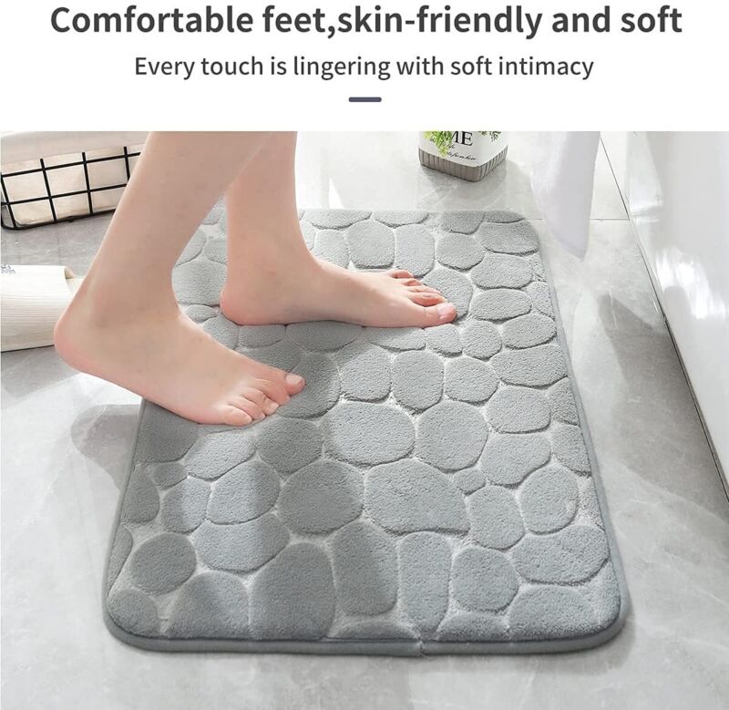 Non-slip Bathroom Carpet Super Absorbent Memory Foam Shower Bath Mat Door Mat