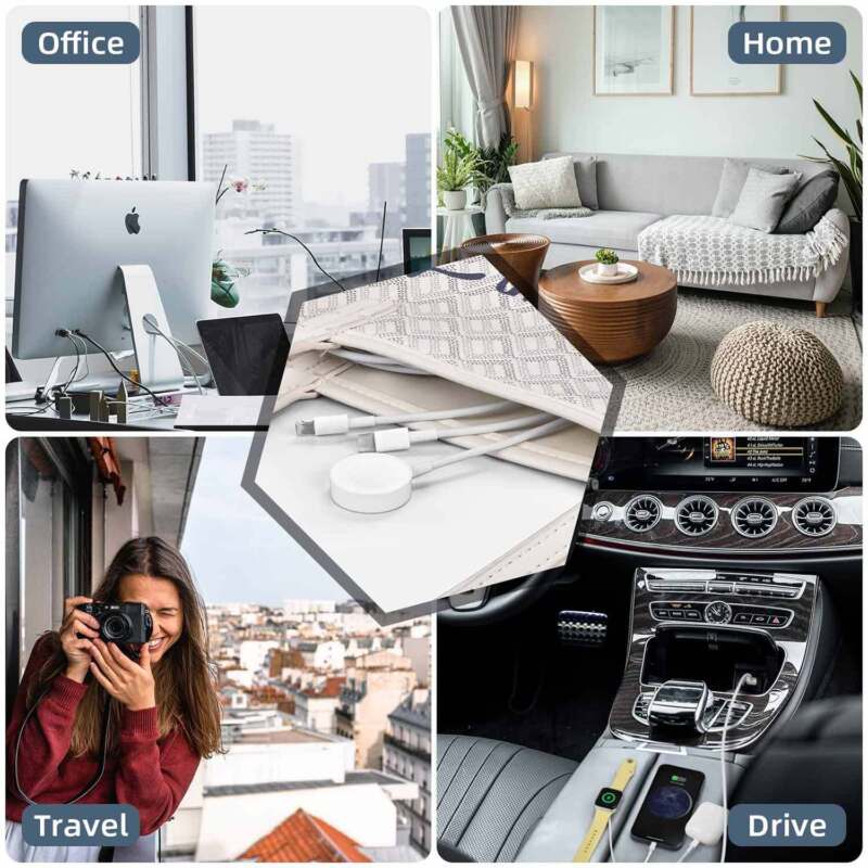 3 in 1 For Apple Watch SE 8 7 49 44 45 42 Magnetic iPhone Charger Charging Cable