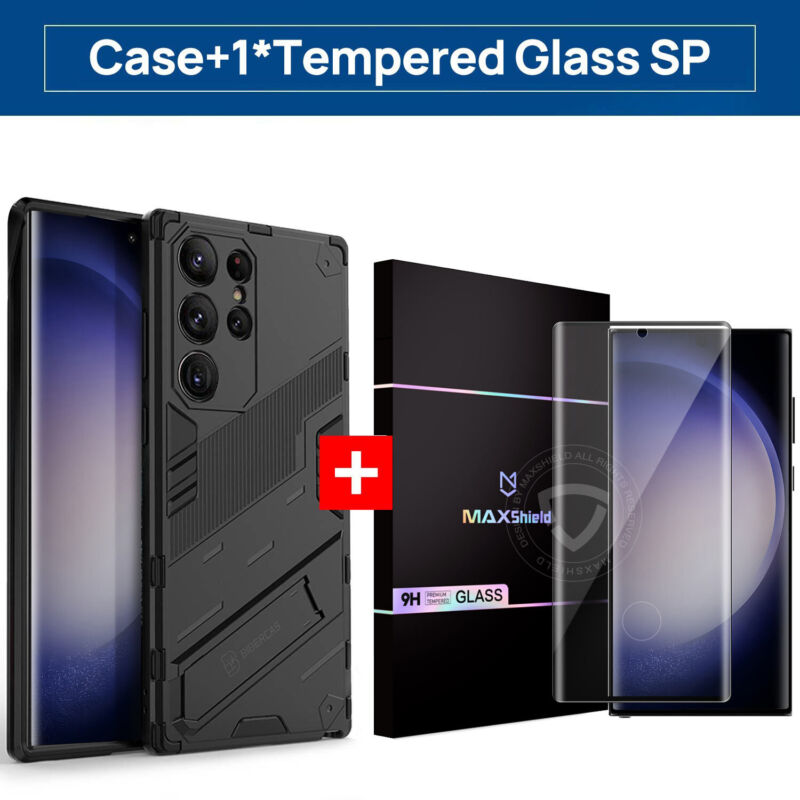 For Samsung Galaxy S23 Ultra Plus Case Shockproof Heavy Duty Stand Cover