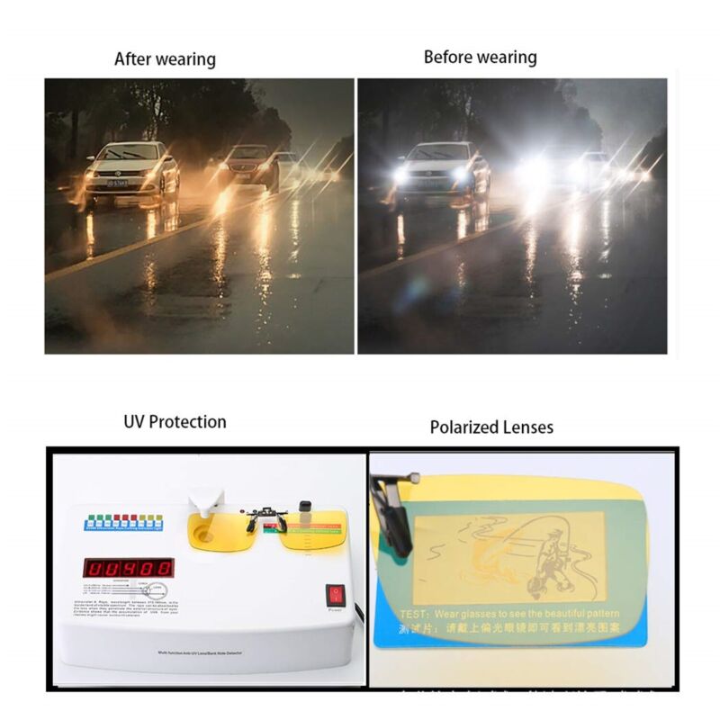 Photochromic Polarised Clip On Flip Sunglasses Pilot Polarized Fishing Eyewear