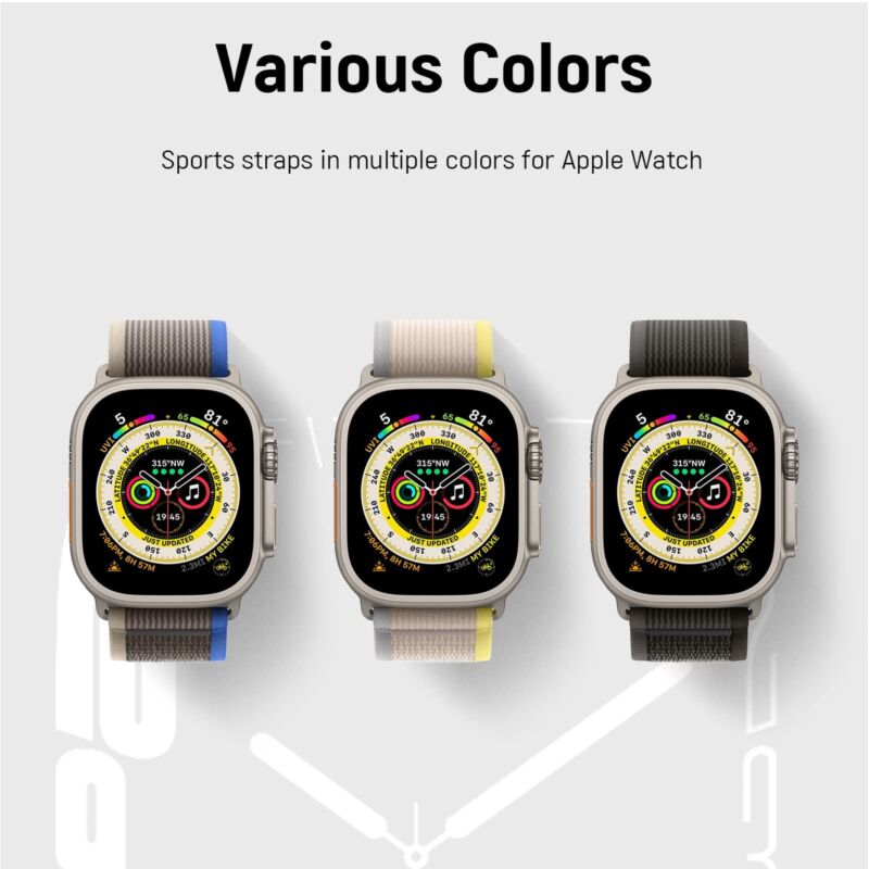 For Apple Watch Series Ultra 8 7 6 SE 49/44/45/42mm Trail Loop Nylon Band Strap