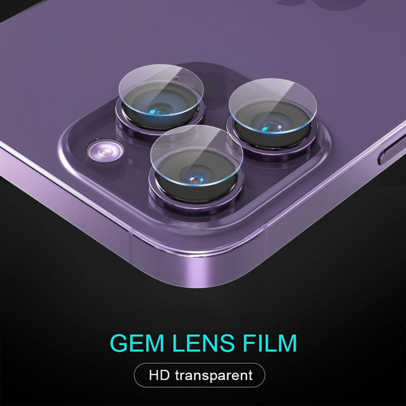 For Apple iPhone 14 Plus 13 12 Pro Max Camera Lens Rings Tempered Glass Protector