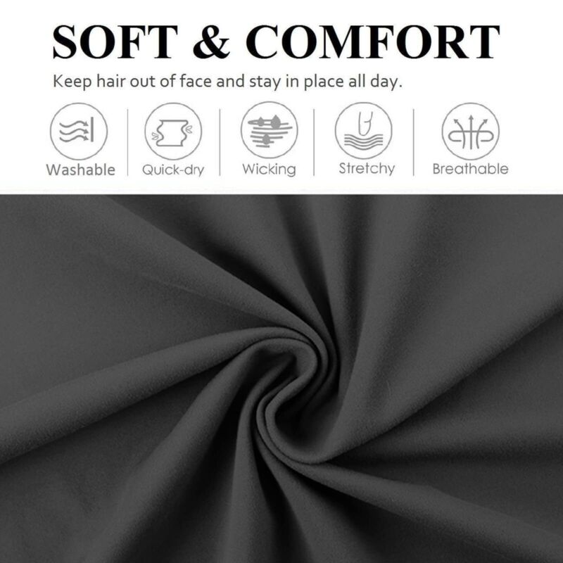 Sports Headbands Yoga Running Stretch Workout Head Hair Band For Women Men