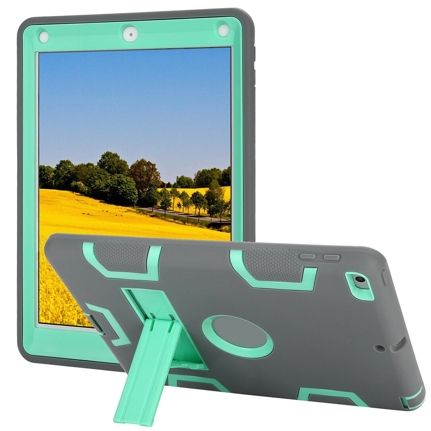 Kids Shockproof Case Heavy Duty Tough Kick Stand Cover for iPad 2 3 4