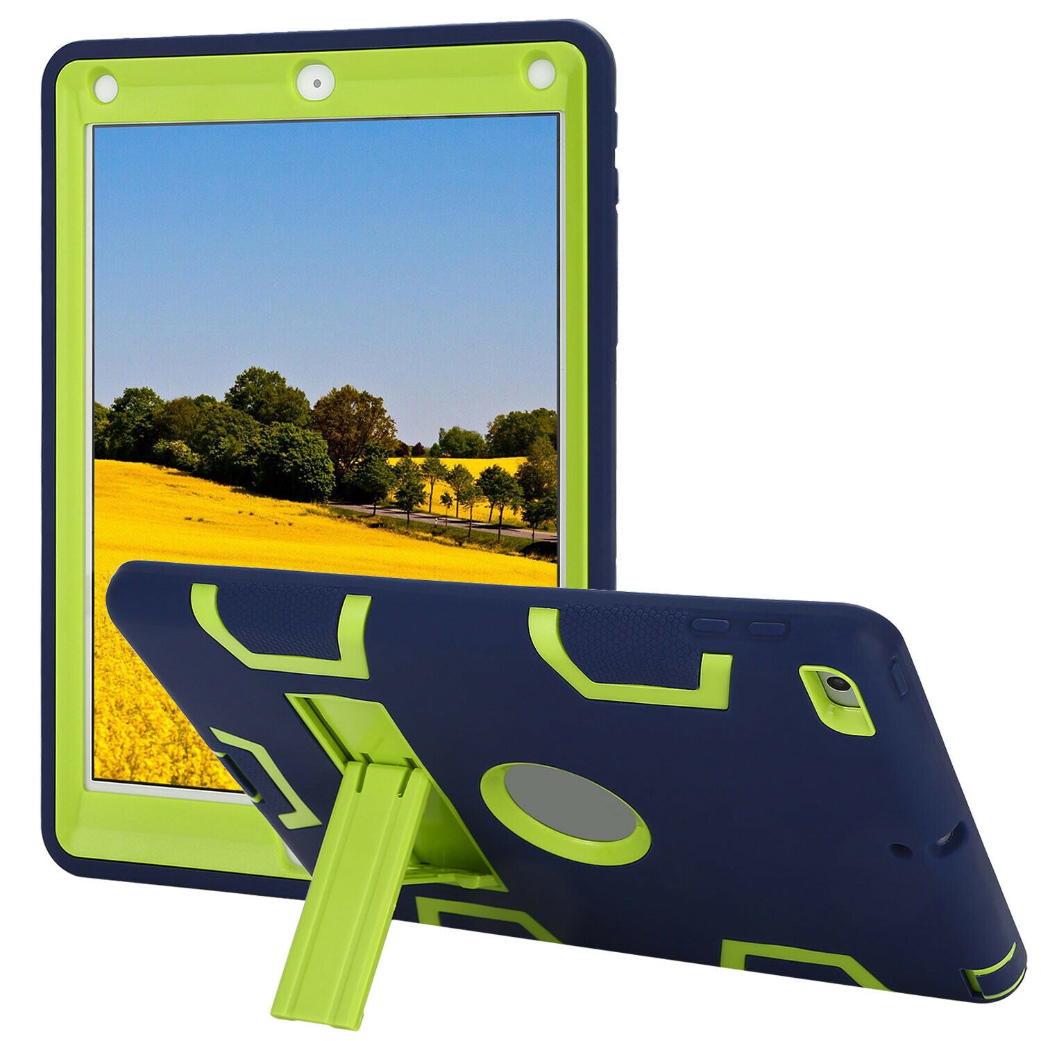 Kids Shockproof Case Heavy Duty Tough Kick Stand Cover for iPad 2 3 4
