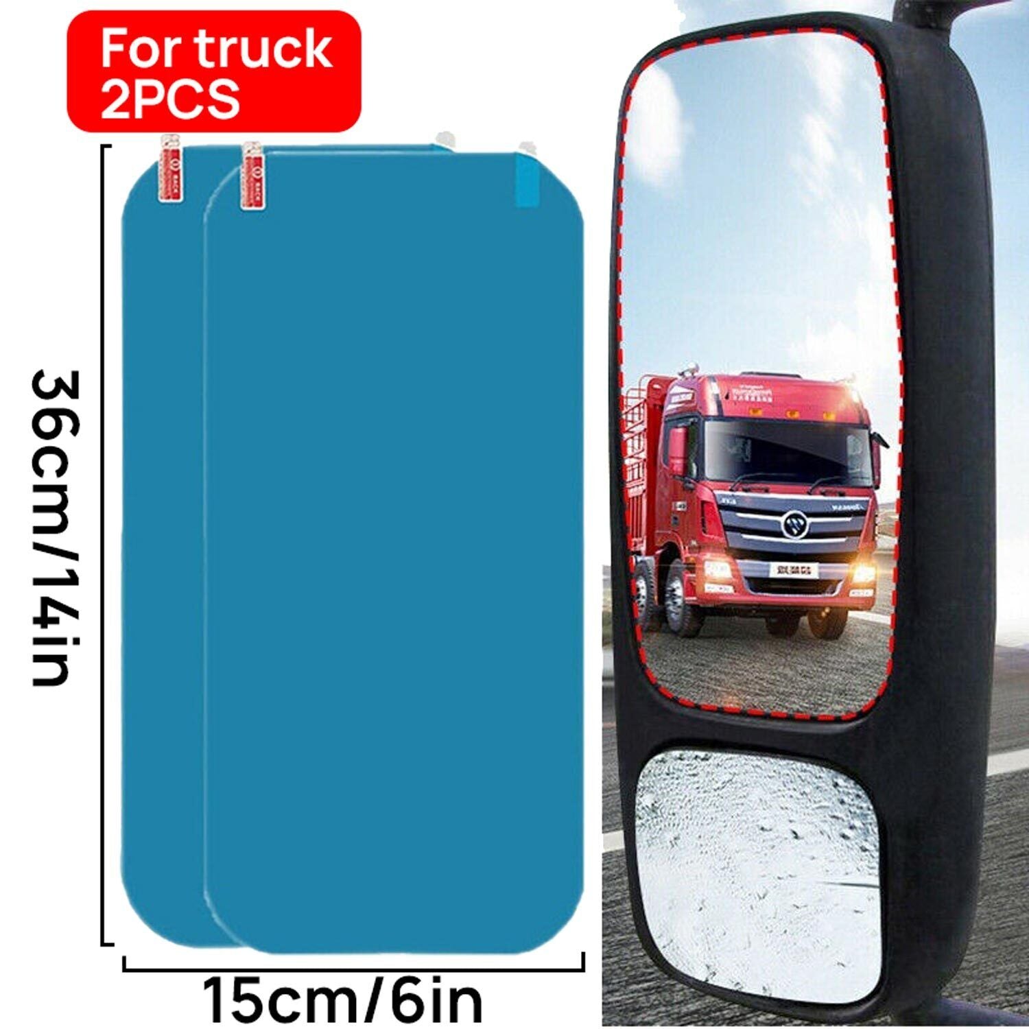Car Side Truck Rearview Mirror Protector Film Waterproof Anti-Fog Rain-Proof AU