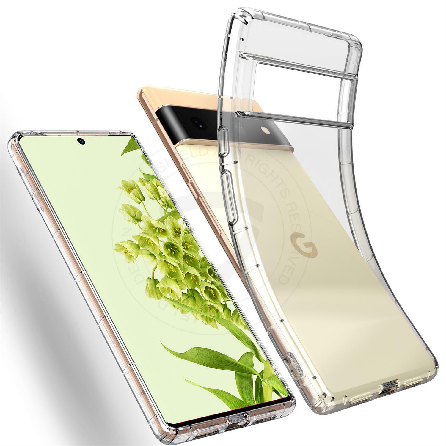 For Google Pixel 6A Case Clear Shockproof Cover Screen Protector