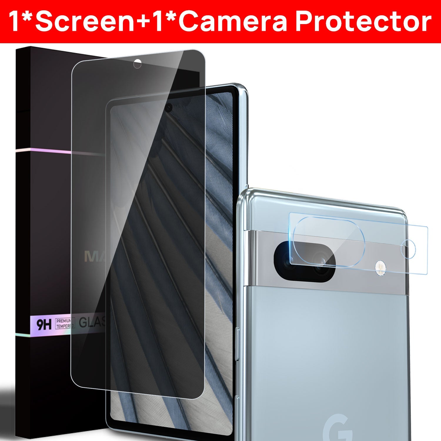 For Google Pixel 7a Privacy Anti-Spy Tempered Glass Screen + Camera Protector AU