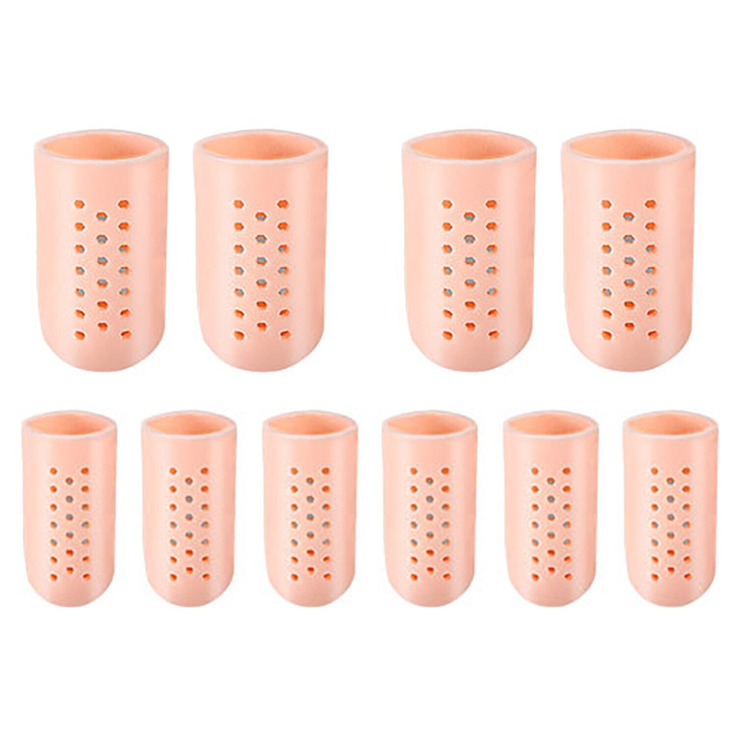 Toe Cap Silicone Sleeve Gel Cover Protector Tube Pain Relief Breathable
